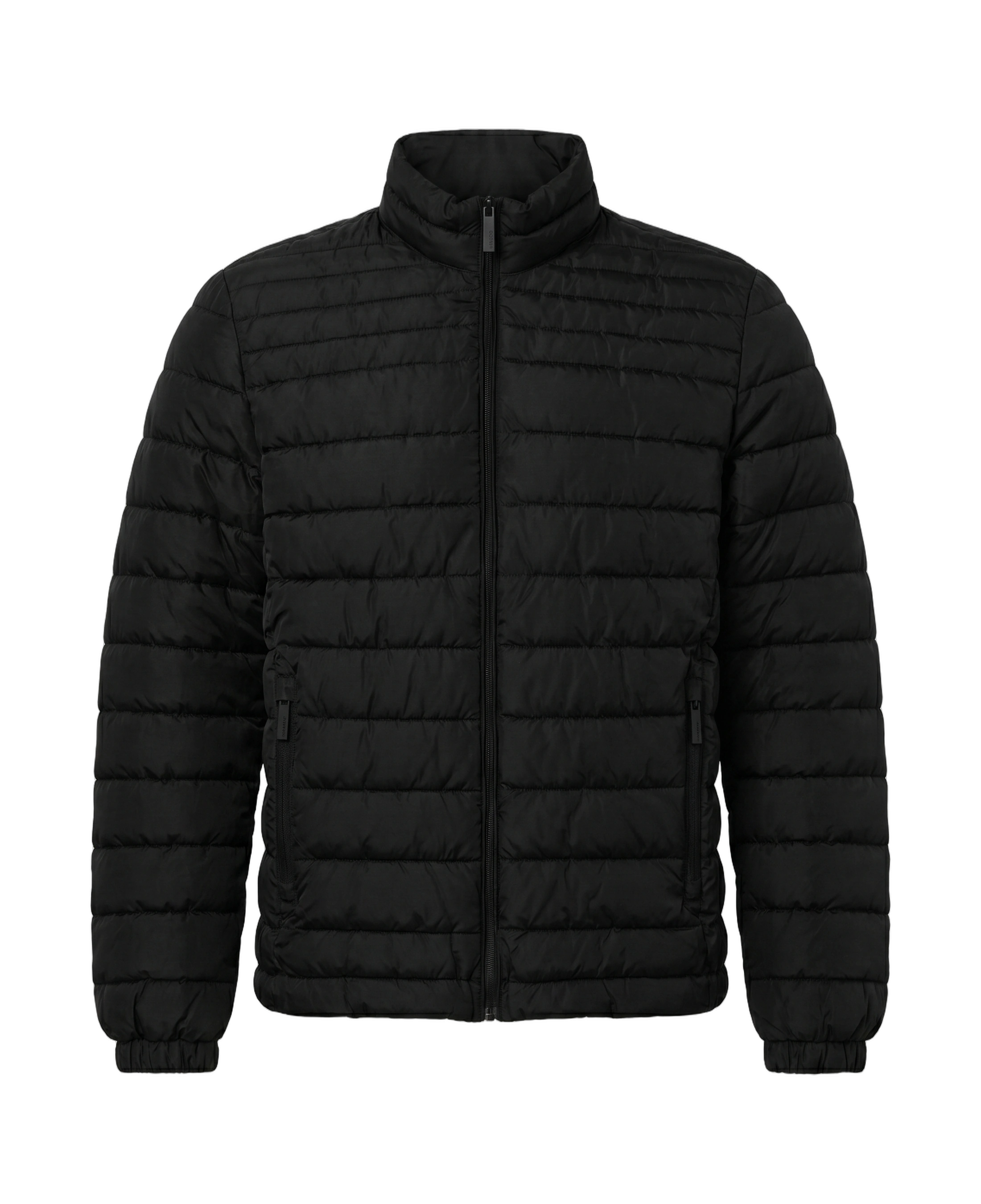 Chaqueta acolchada TIFFOSI Paradise negra — flat frontal con fondo transparente
