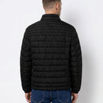 Chaqueta acolchada TIFFOSI Paradise negra — espalda con modelo
