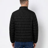 Chaqueta acolchada TIFFOSI Paradise negra — espalda con modelo