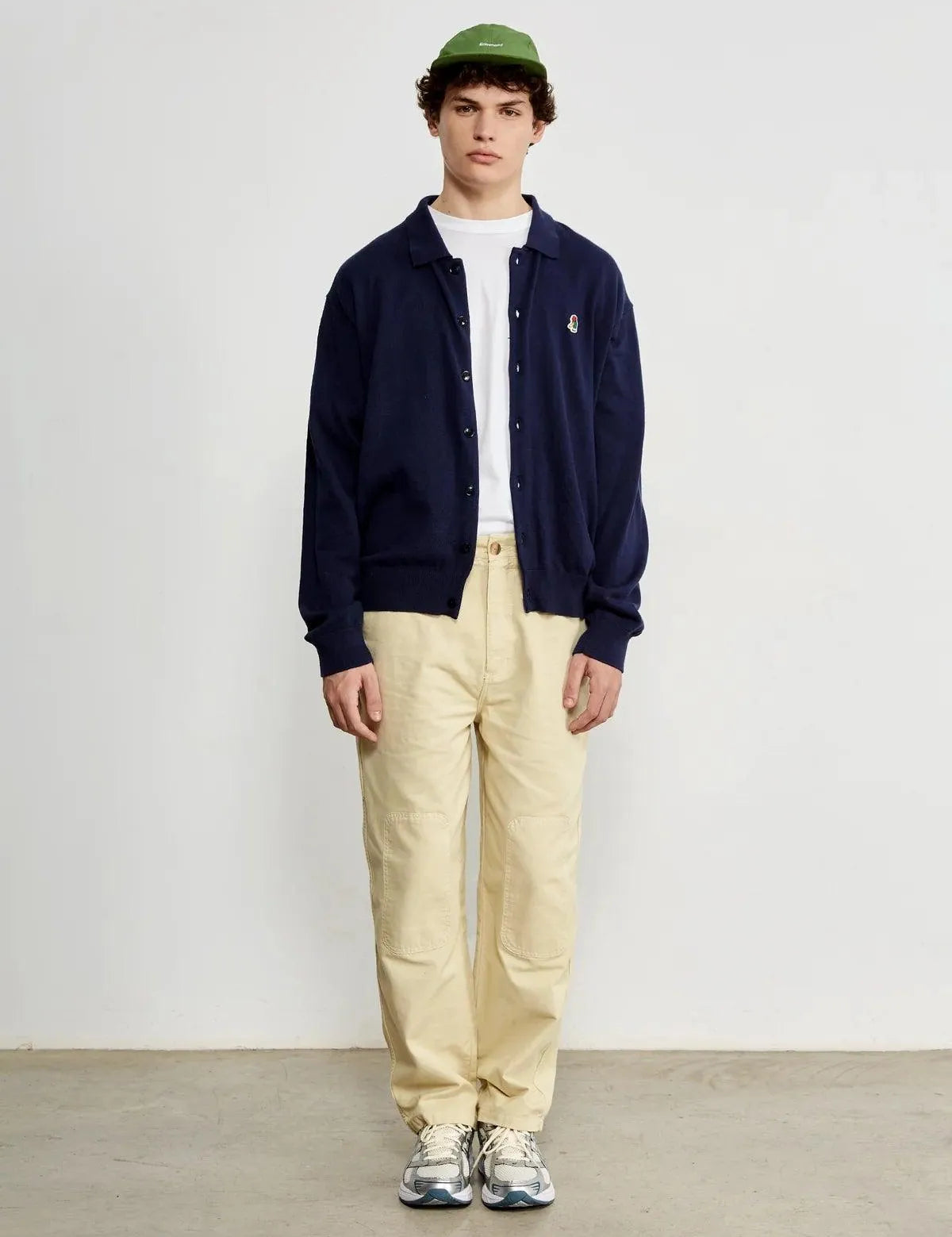 Chaqueta College Plain Navy - ECRU