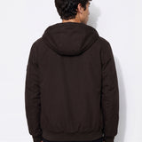 Chaqueta con capucha TIFFOSI Belcher marrón oscuro — espalda con modelo