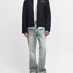 Chaqueta DEUS EX MACHINA Address Workwear negra — vista completa con modelo