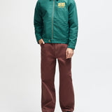 Chaqueta DEUS EX MACHINA Cutaway Racing Green — vista frontal completa