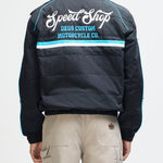 Chaqueta DEUS EX MACHINA Trife Life negra — espalda con modelo