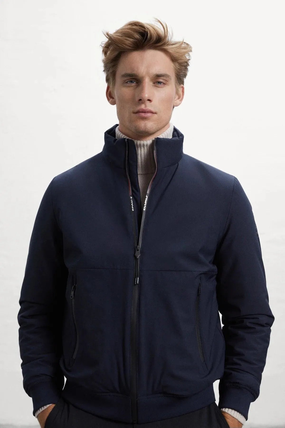Chaqueta Ecoalf Caraz Deep Navy - ECRU