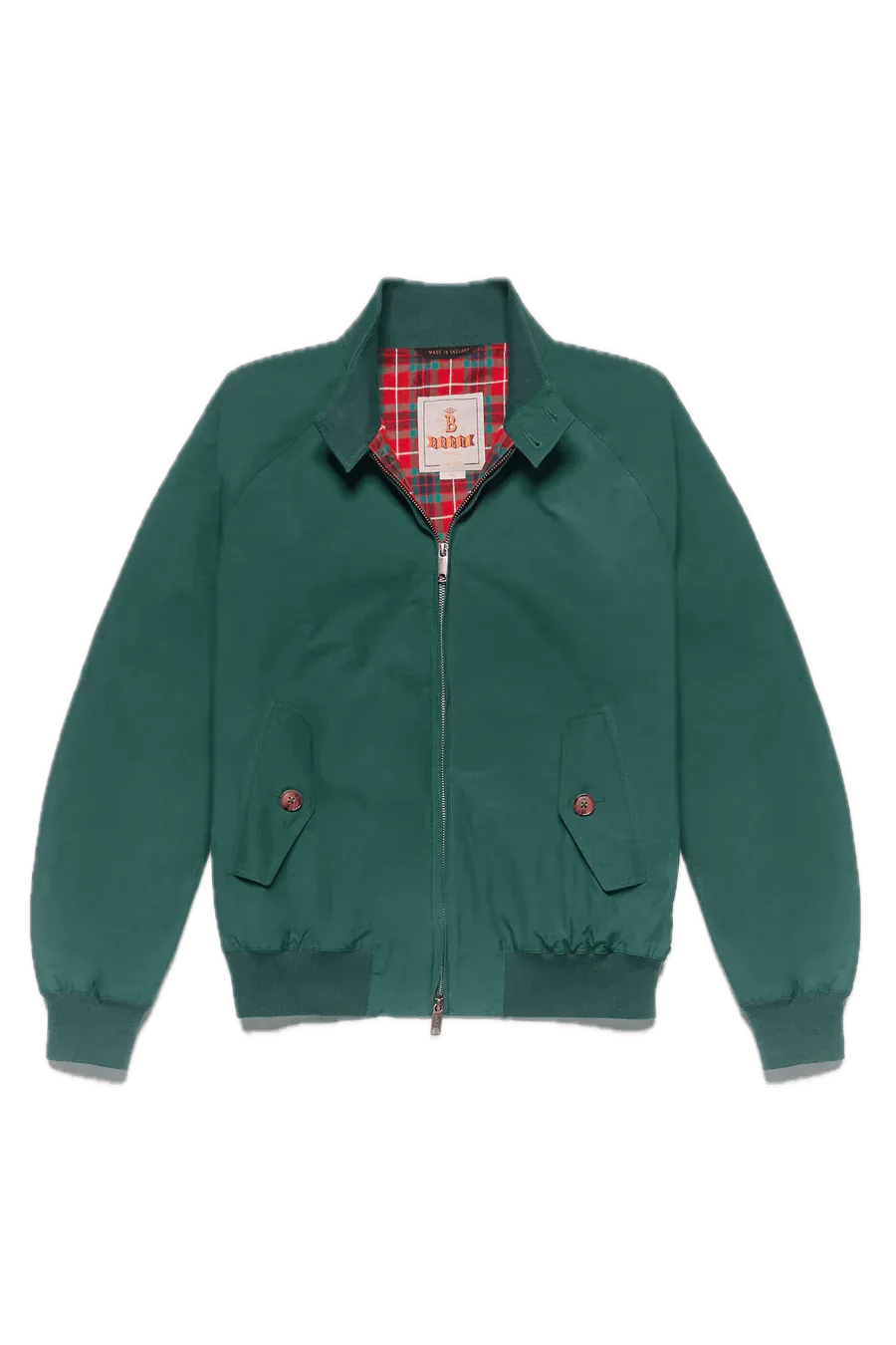 Chaqueta Harrington G9 Baracuta Cloth Racing Green - ECRU