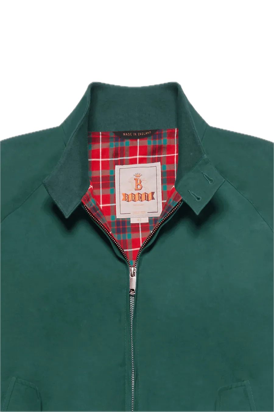Chaqueta Harrington G9 Baracuta Cloth Racing Green - ECRU