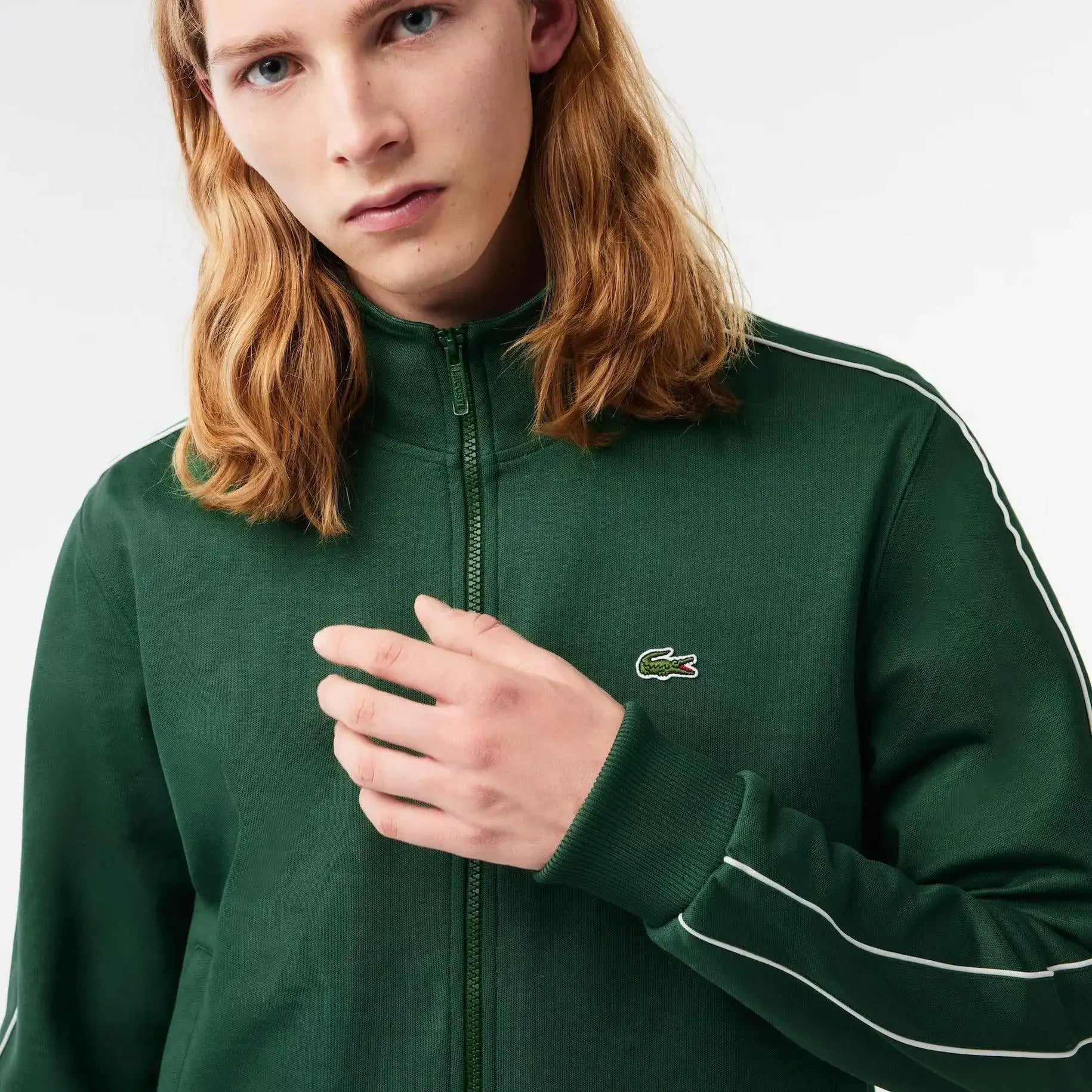 Chaqueta Lacoste de chándal Original Paris de piqué Verde S