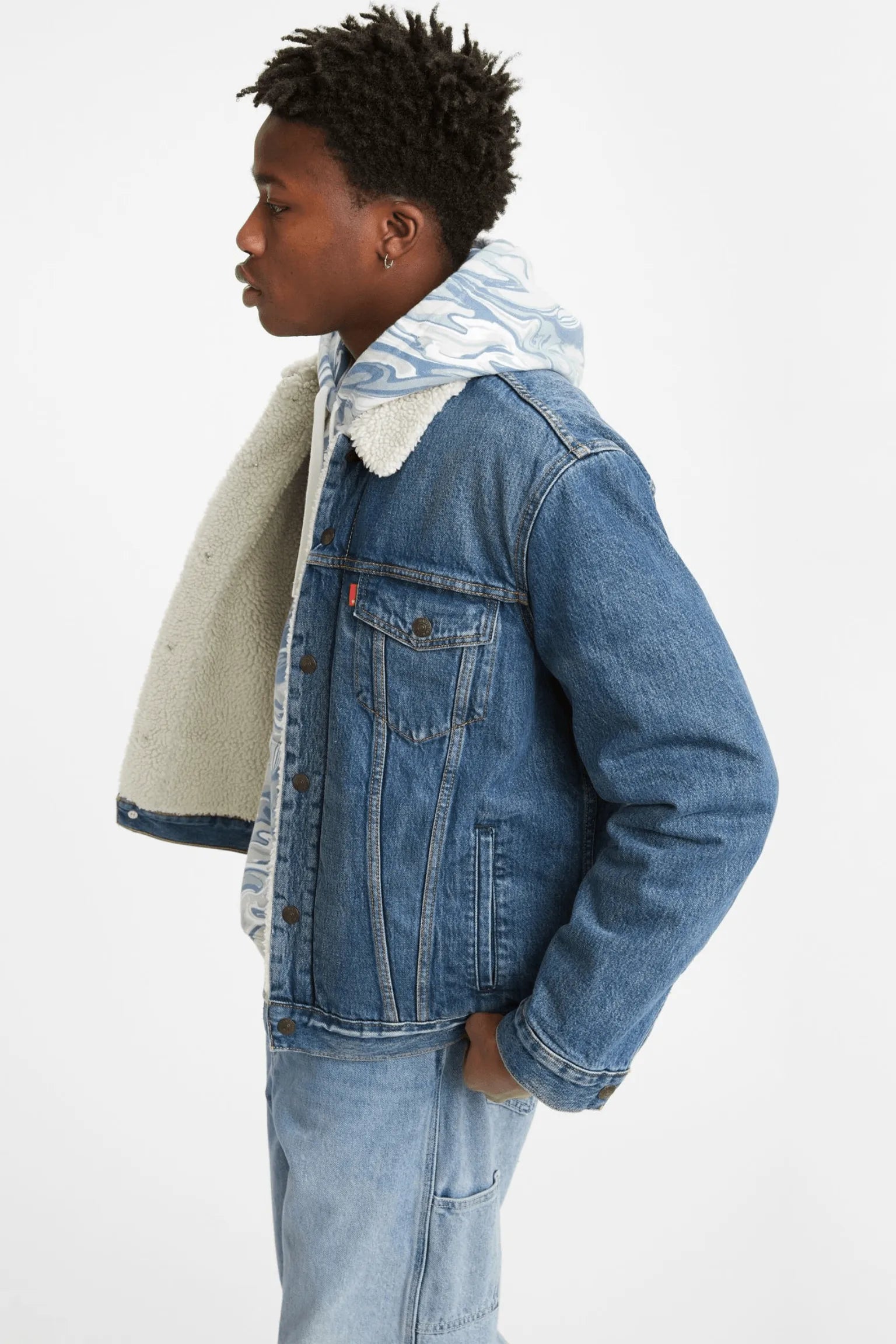 Chaqueta Levi's® Trucker Type III Sherpa Fable - ECRU