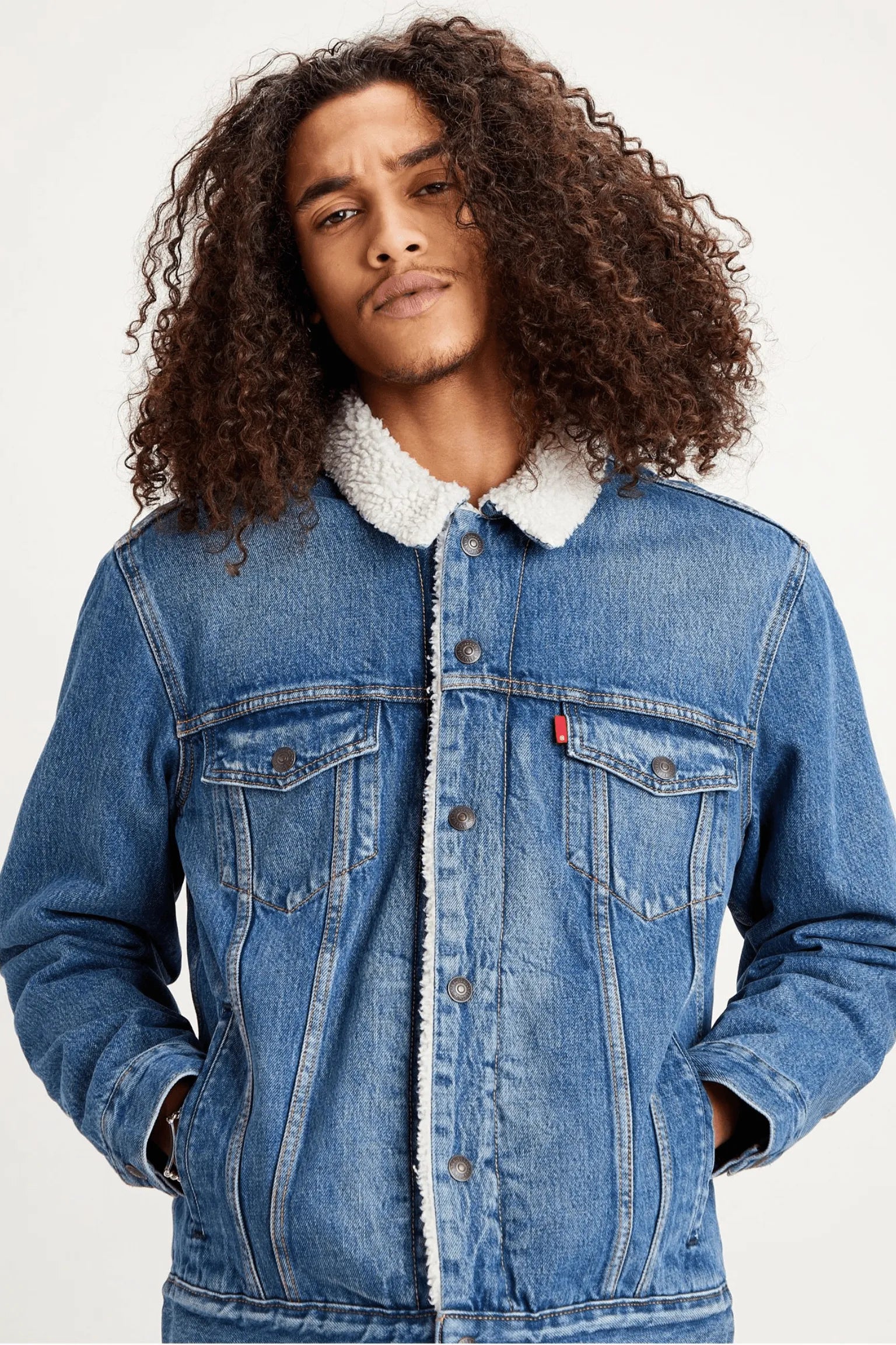 Chaqueta Levi's® Trucker Type III Sherpa Fable - ECRU