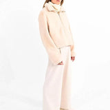 Chaqueta Lili Sidonio de Manga Larga en Tejido de Peluche - ECRU