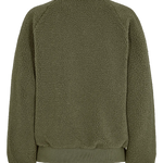 Chaqueta Nümph Bomber Nuetera Reversible Ivy Green - ECRU