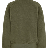 Chaqueta Nümph Bomber Nuetera Reversible Ivy Green - ECRU