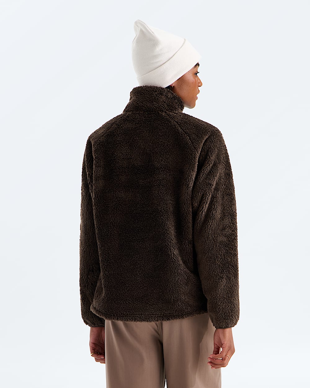 Chaqueta Osito Evolve de mujer castaño oscuro, foto 3