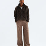 Chaqueta Osito Evolve de mujer castaño oscuro, foto 2