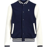Chaqueta Polo Ralph Lauren de béisbol de felpa - ECRU