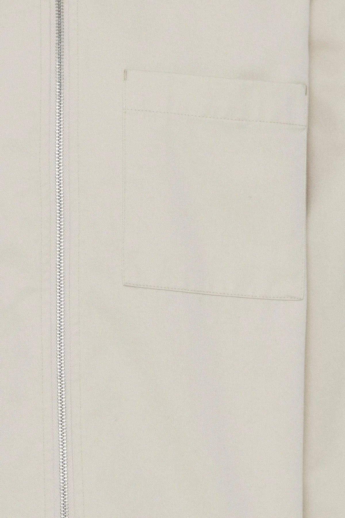 Chaqueta !Solid Elon Zipper Oatmeal - ECRU