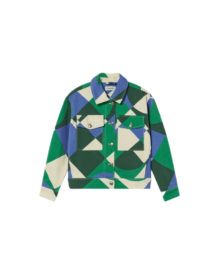 Chaqueta Thinking Mu Verde Tetris Frans - ECRU