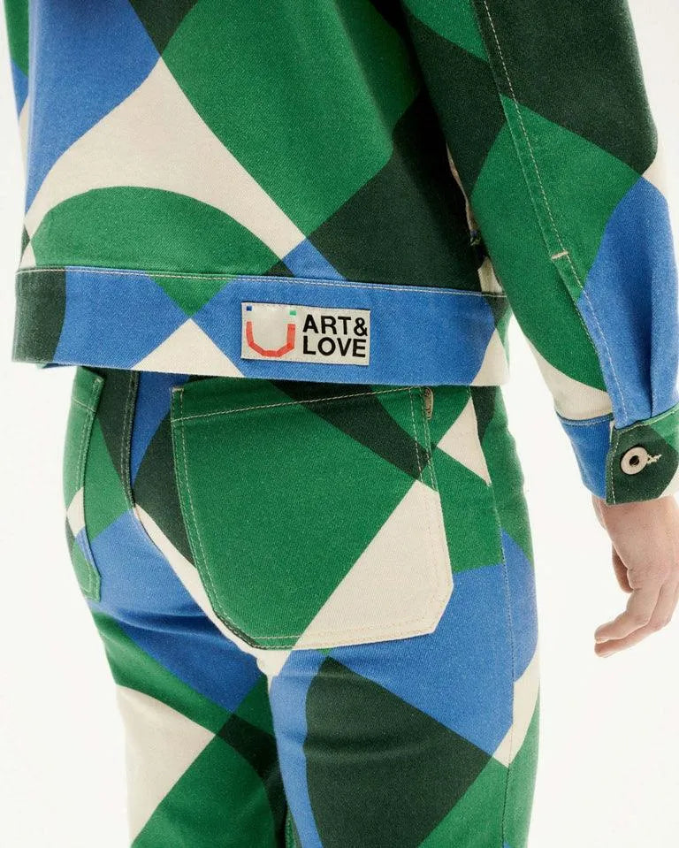 Chaqueta Thinking Mu Verde Tetris Frans - ECRU