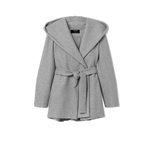 Chaqueta Tiffosi Cinturón y Capucha Gris - ECRU