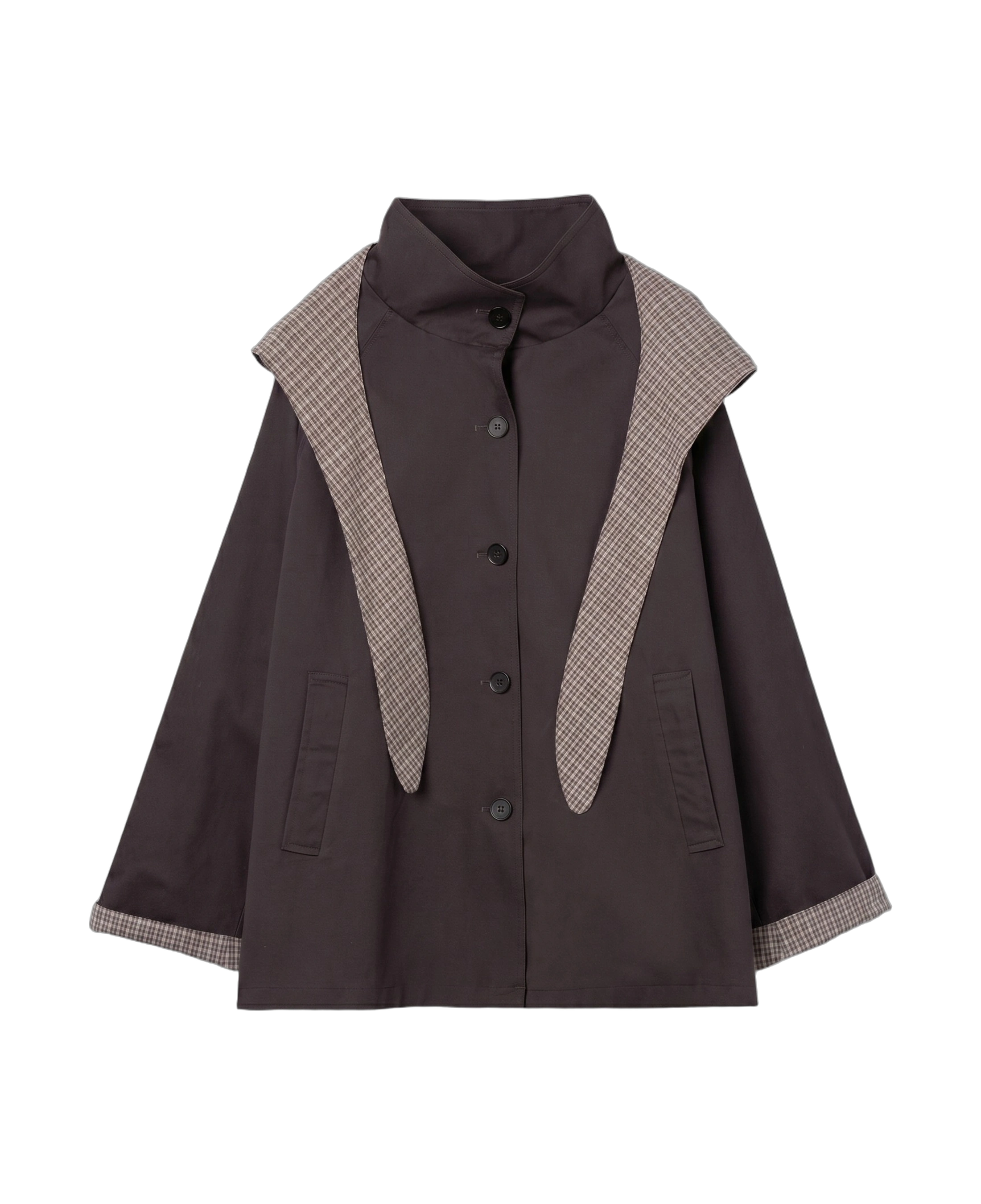 Chaqueta TIFFOSI Highlands gris roca, flat frontal