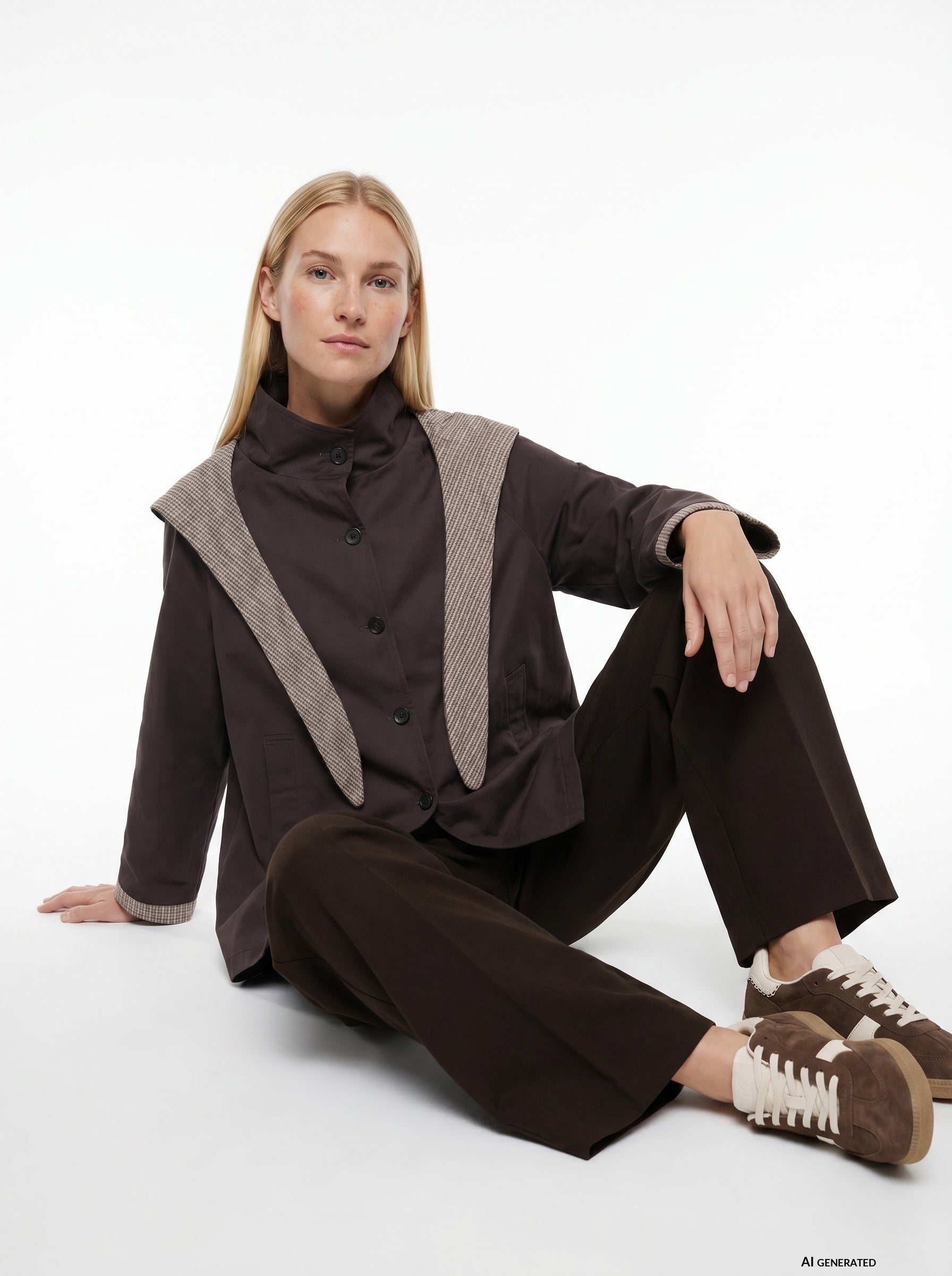 Chaqueta TIFFOSI Highlands gris roca, modelo vista alternativa