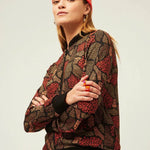 Chaqueta Xantik Brown Texture - ECRU