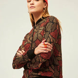 Chaqueta Xantik Brown Texture - ECRU