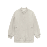 Chaqueta Yerse Bomber Lana Hervida Cruda - ECRU