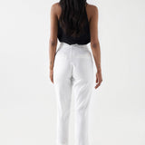 Chino Salsa Jeans de Lino Slim Fit - ECRU