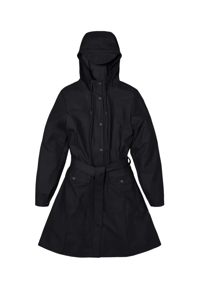 Chubasquero Rains Curve W Black - ECRU