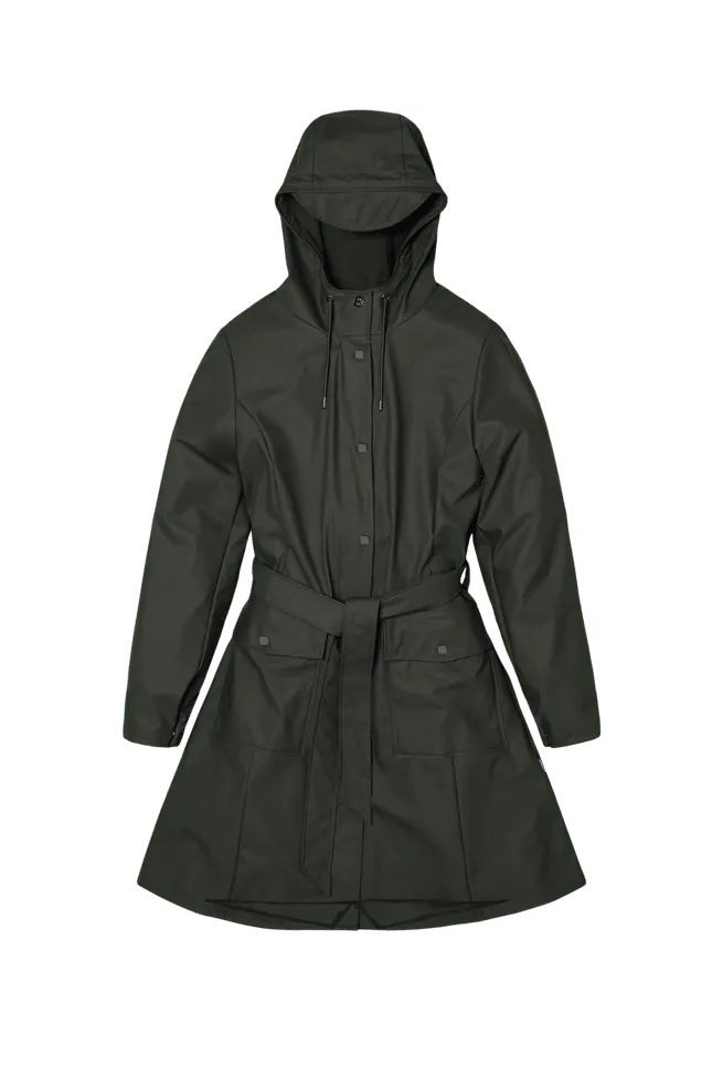 Chubasquero Rains Curve W Green - ECRU