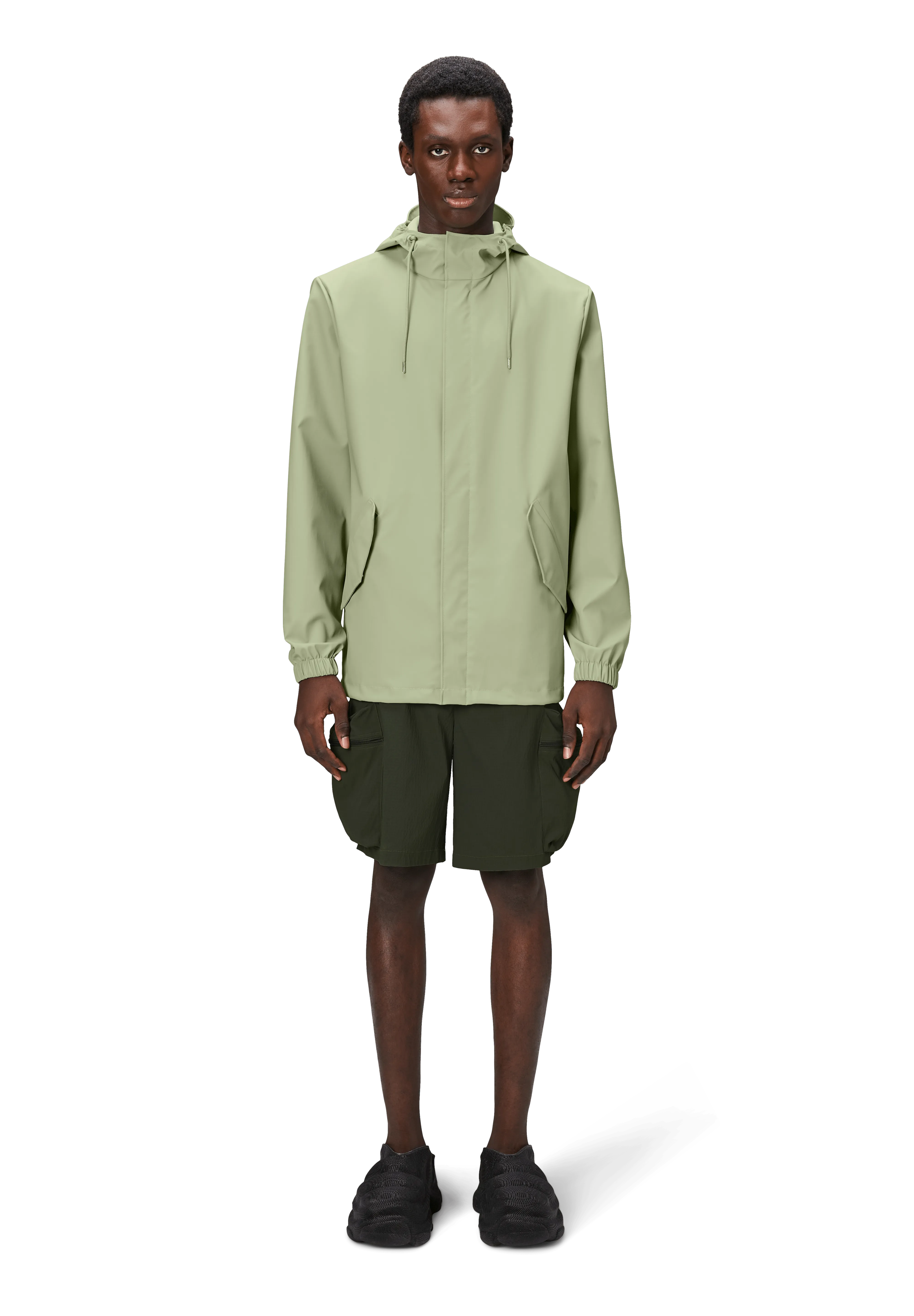 Chubasquero RAINS Unisex Fishtail Jacket Earth - ECRU