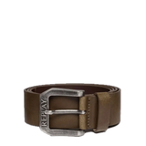 Cinturón Replay de Piel Cepillada Dark Wood Brown - ECRU
