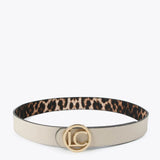 LOLA CASADEMUNT Wendegürtel mit Animal-Print