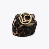 LOLA CASADEMUNT Wendegürtel mit Animal-Print