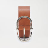 Cinturón Salsa Jeans de Piel Arena Mujer - ECRU