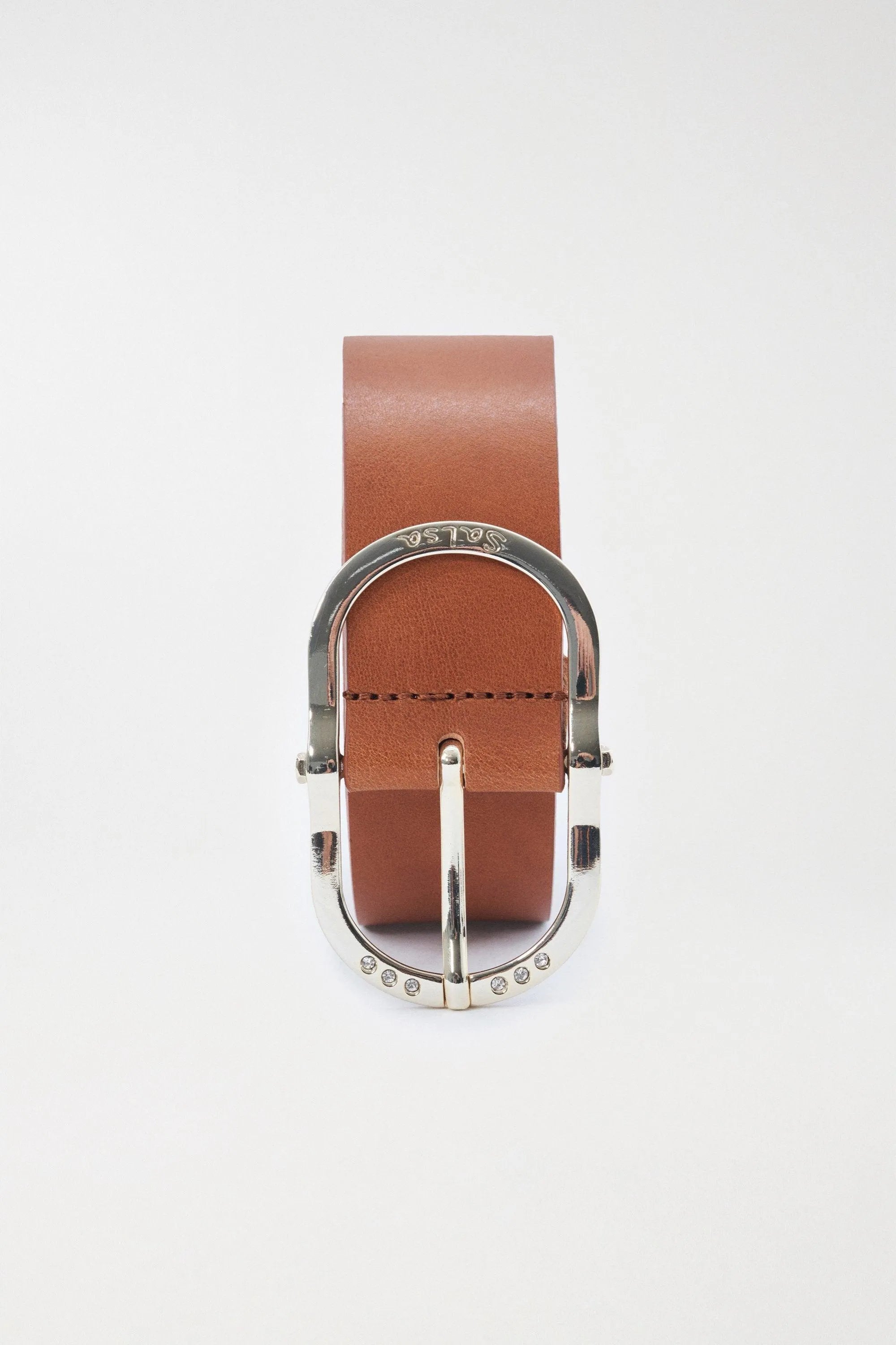 Cinturón Salsa Jeans de Piel Arena Mujer - ECRU