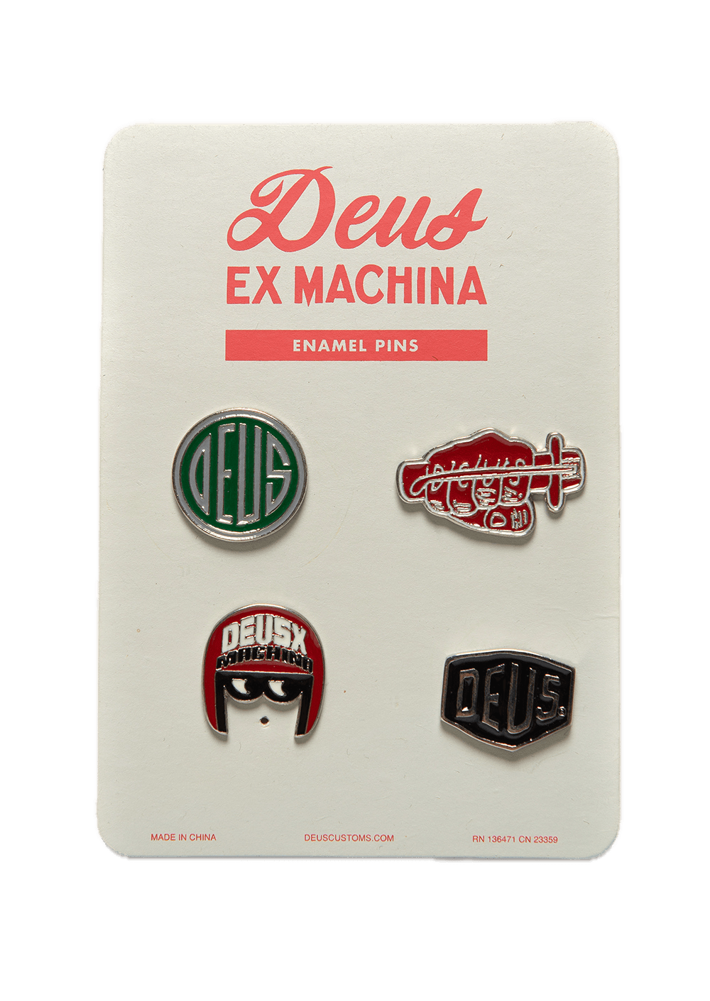 Classic Enamel Pins Pack Deus Ex Machina - ECRU
