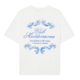 POMPEII Club – Mediterranea – Kastenförmiges T-Shirt in Off-White 