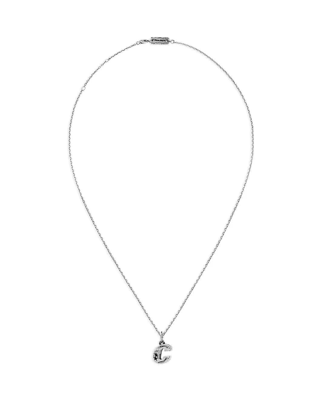 Collar Twojeys Letra C Silver - ECRU