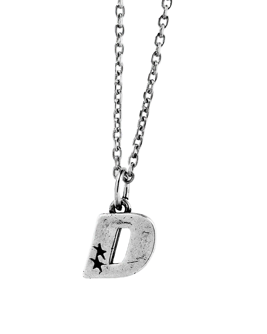 Collar Twojeys Letra D Silver - ECRU