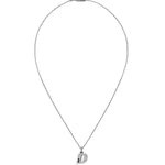 Collar Twojeys Letra D Silver - ECRU