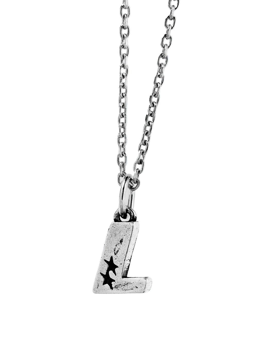 Collar Twojeys Letra L Silver - ECRU
