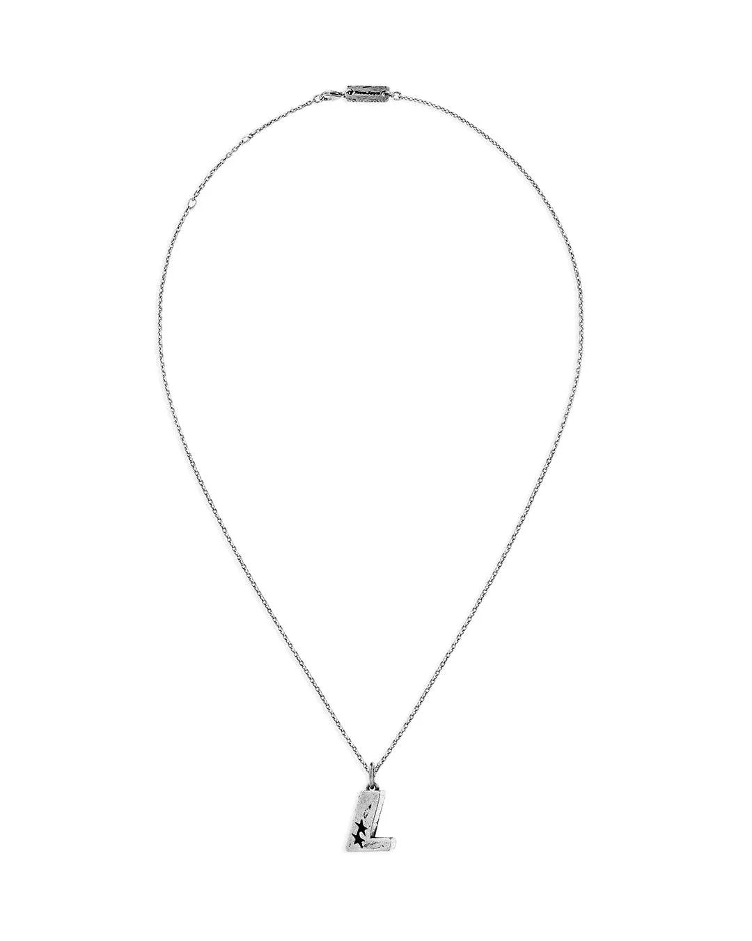 Collar Twojeys Letra L Silver - ECRU
