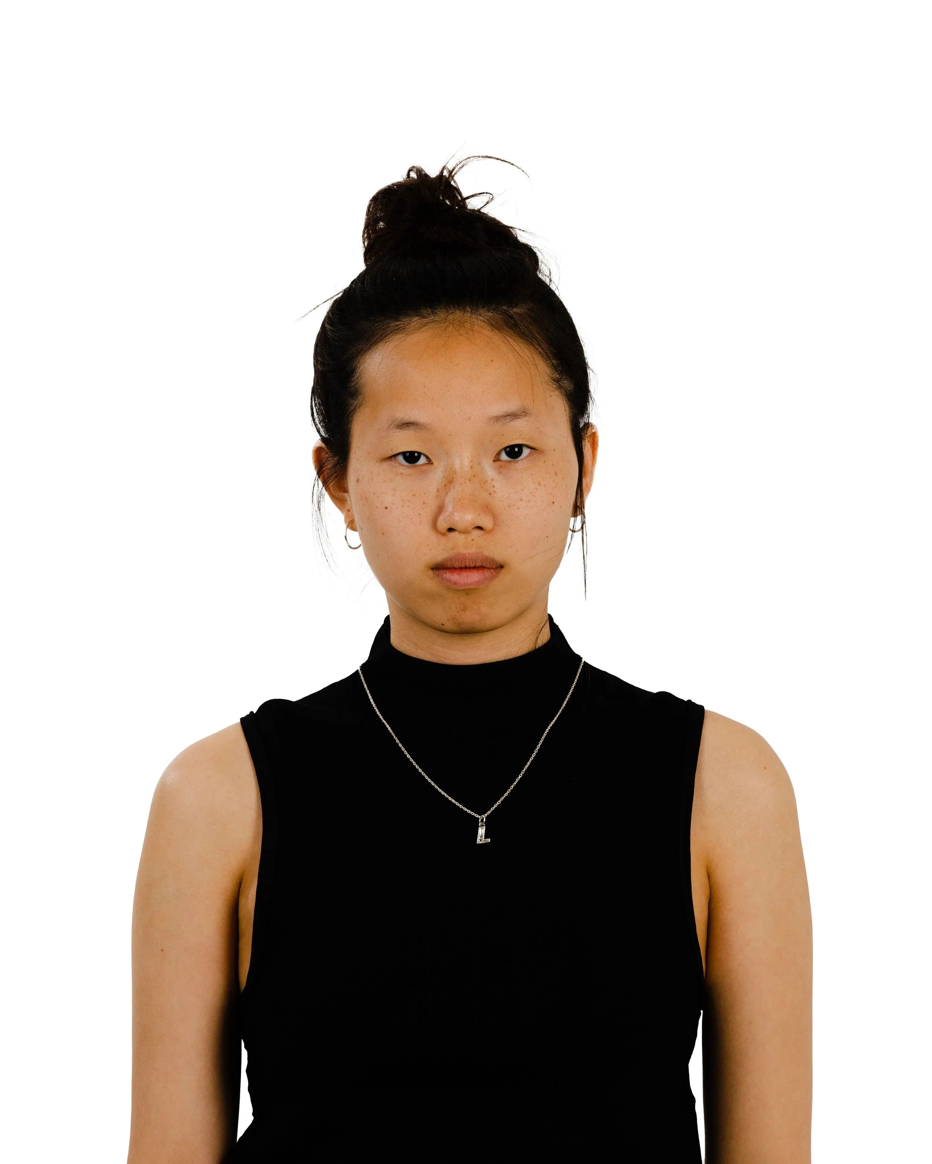 Collar Twojeys Letra L Silver - ECRU