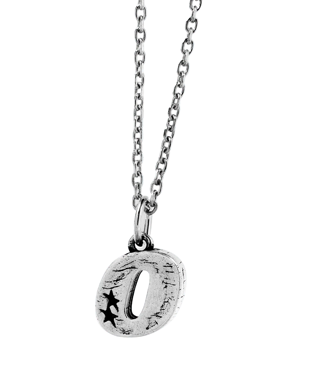 Collar Twojeys Letra O Silver - ECRU