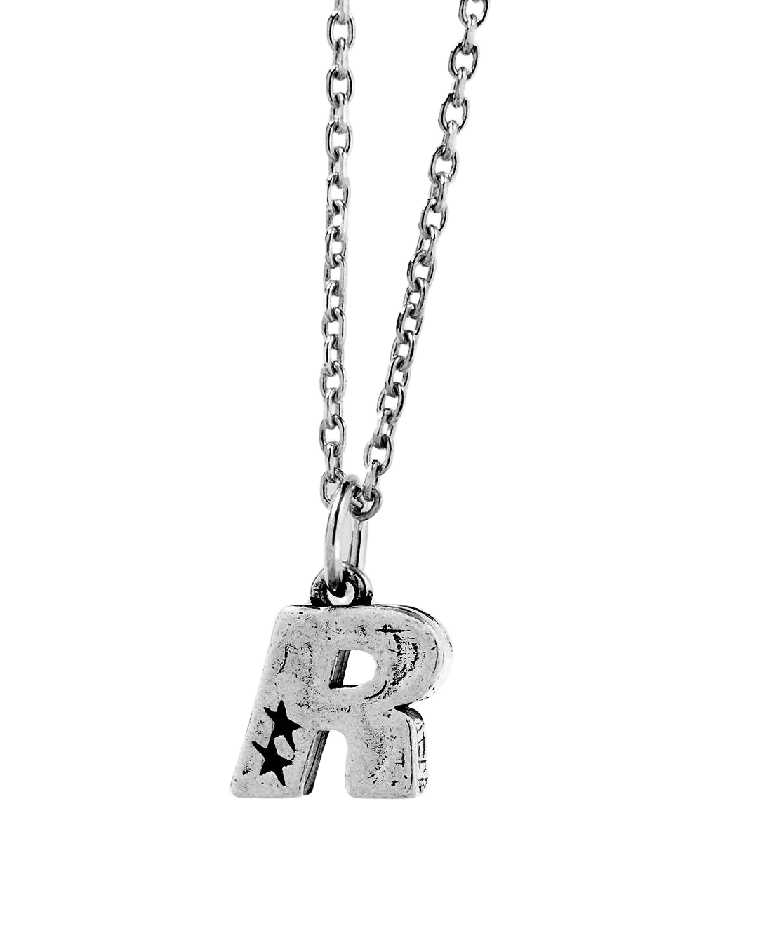 Collar Twojeys Letra R Silver - ECRU