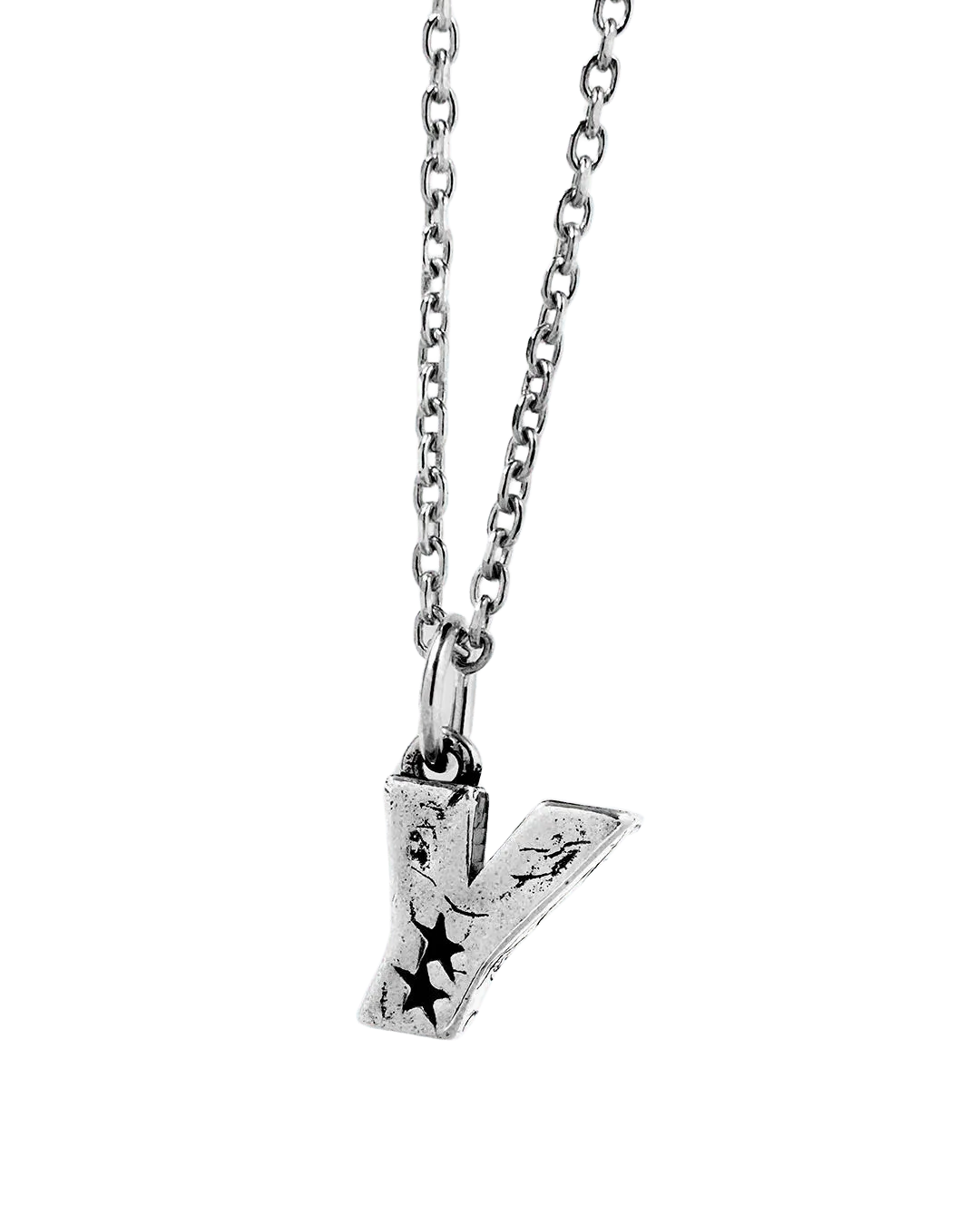 Collar Twojeys Letra Y Silver - ECRU