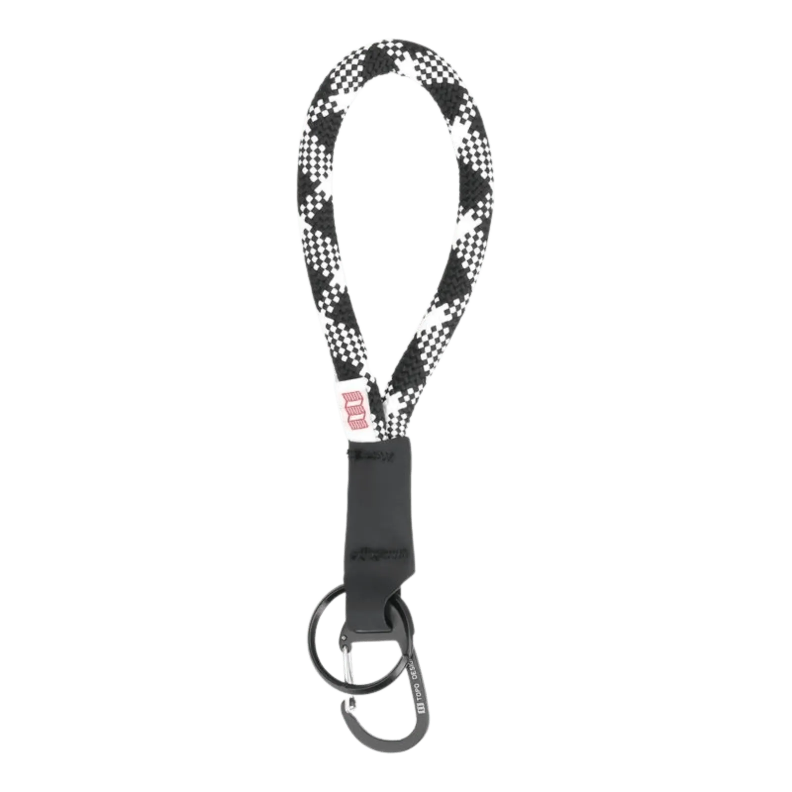 Crux Key Clip Topo Designs Black - ECRU